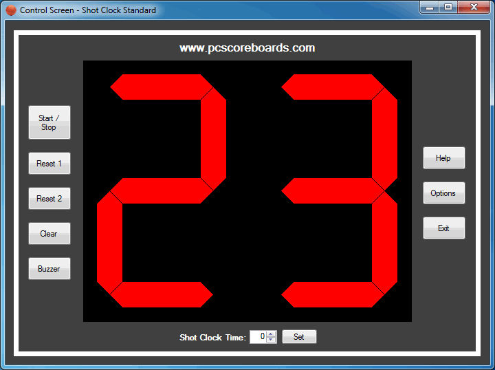 Scoreboard Shot Clock